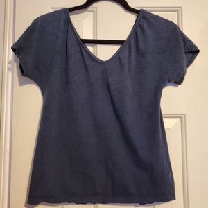 Navy Floral print top